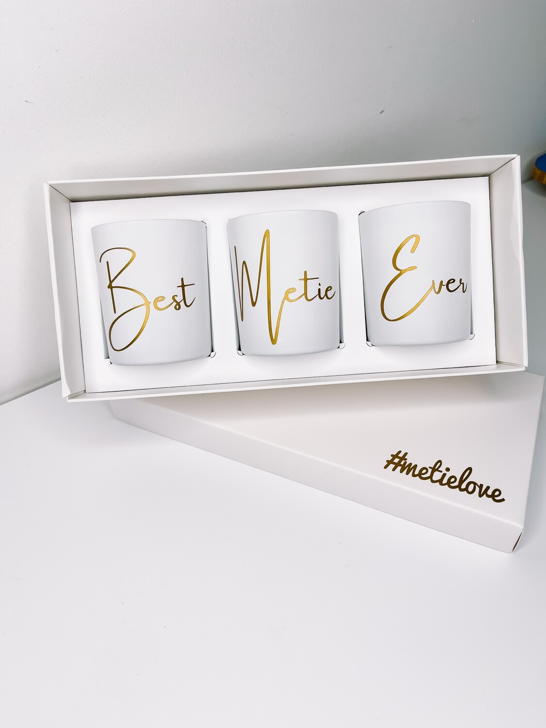 Luxe giftbox geurkaarsen wit
