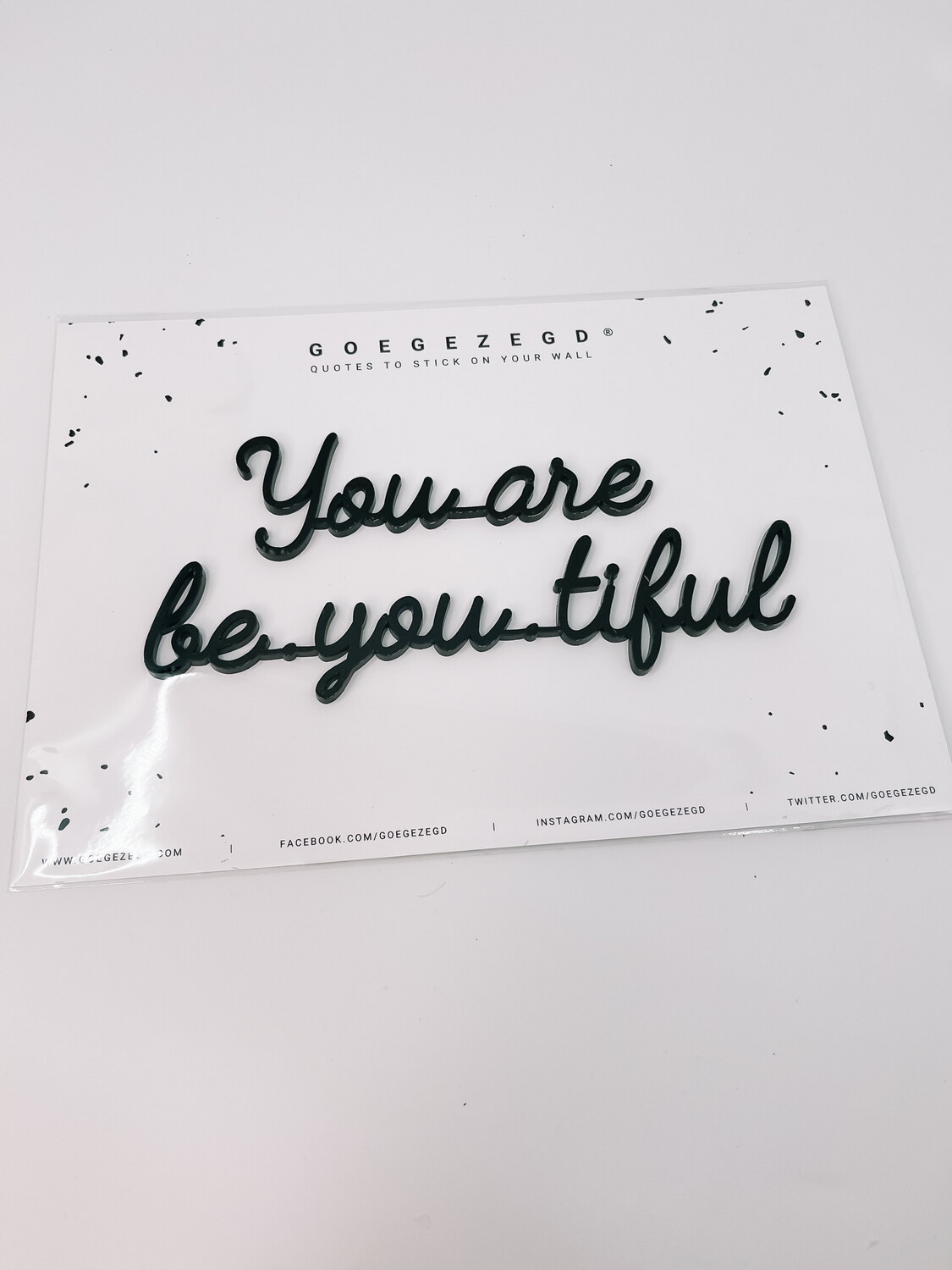 Zelfklevende Quote - You are beyoutiful