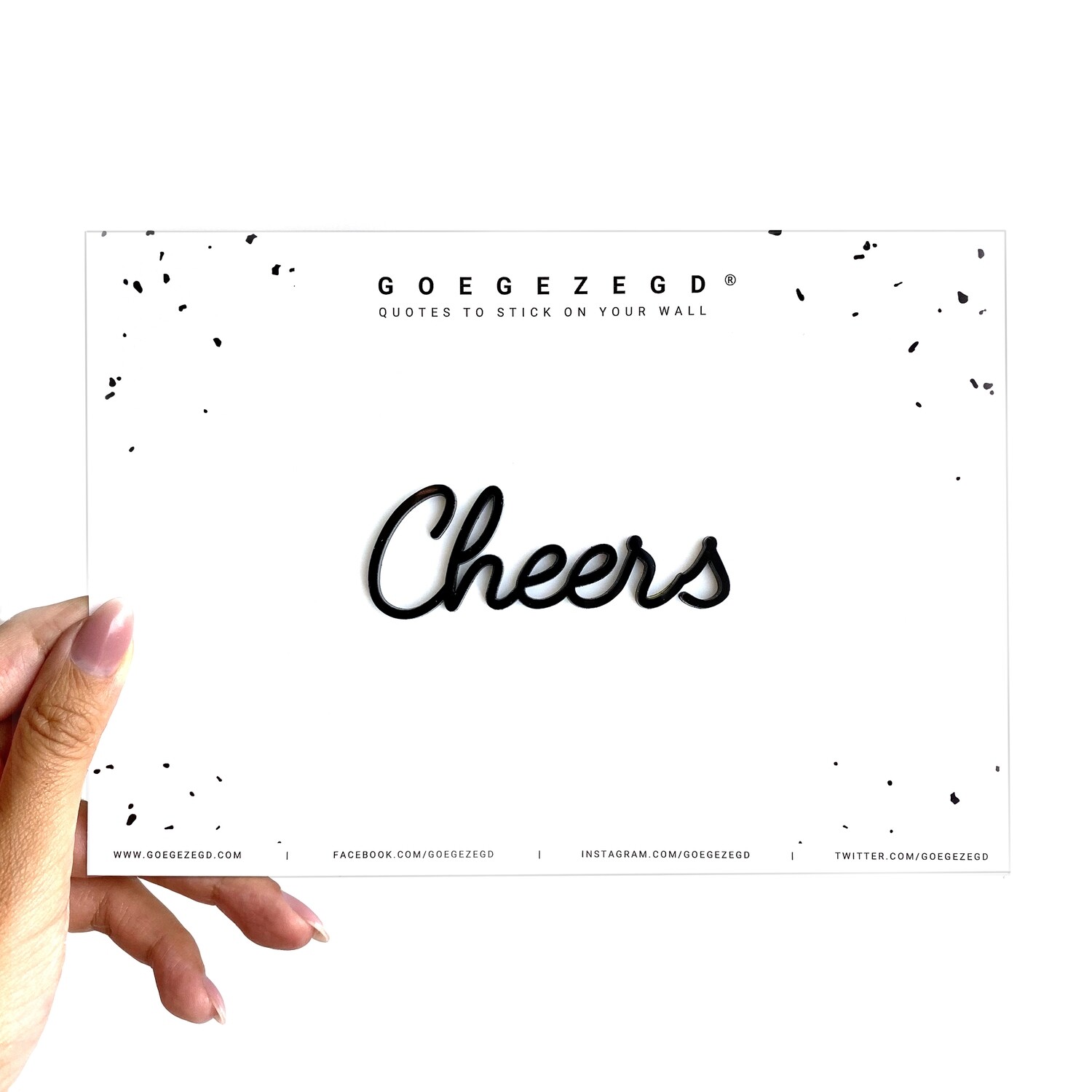 Zelfklevende Quote - Cheers