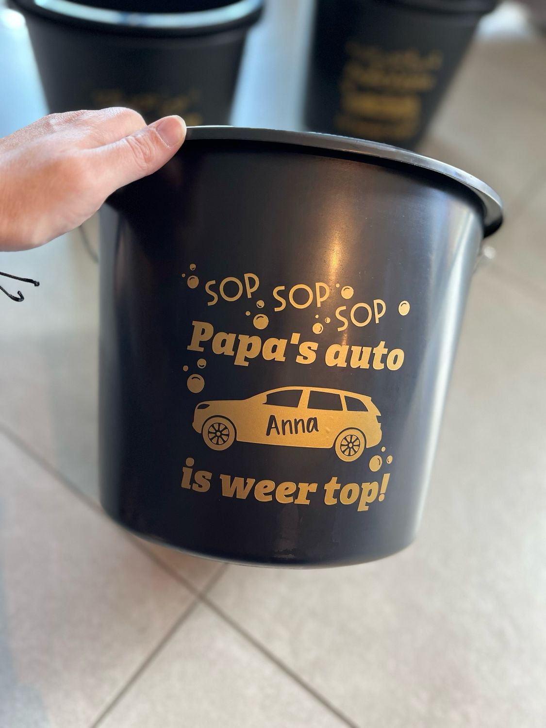 Poetsemmer gepersonaliseerd