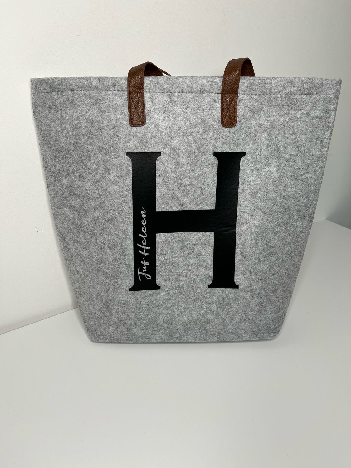Vilten shopping tas