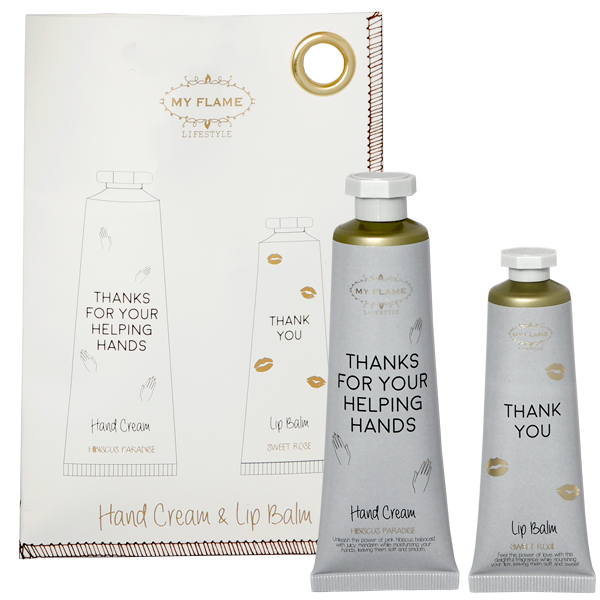 Lipbalsem  &amp; handcrème set - Thank you