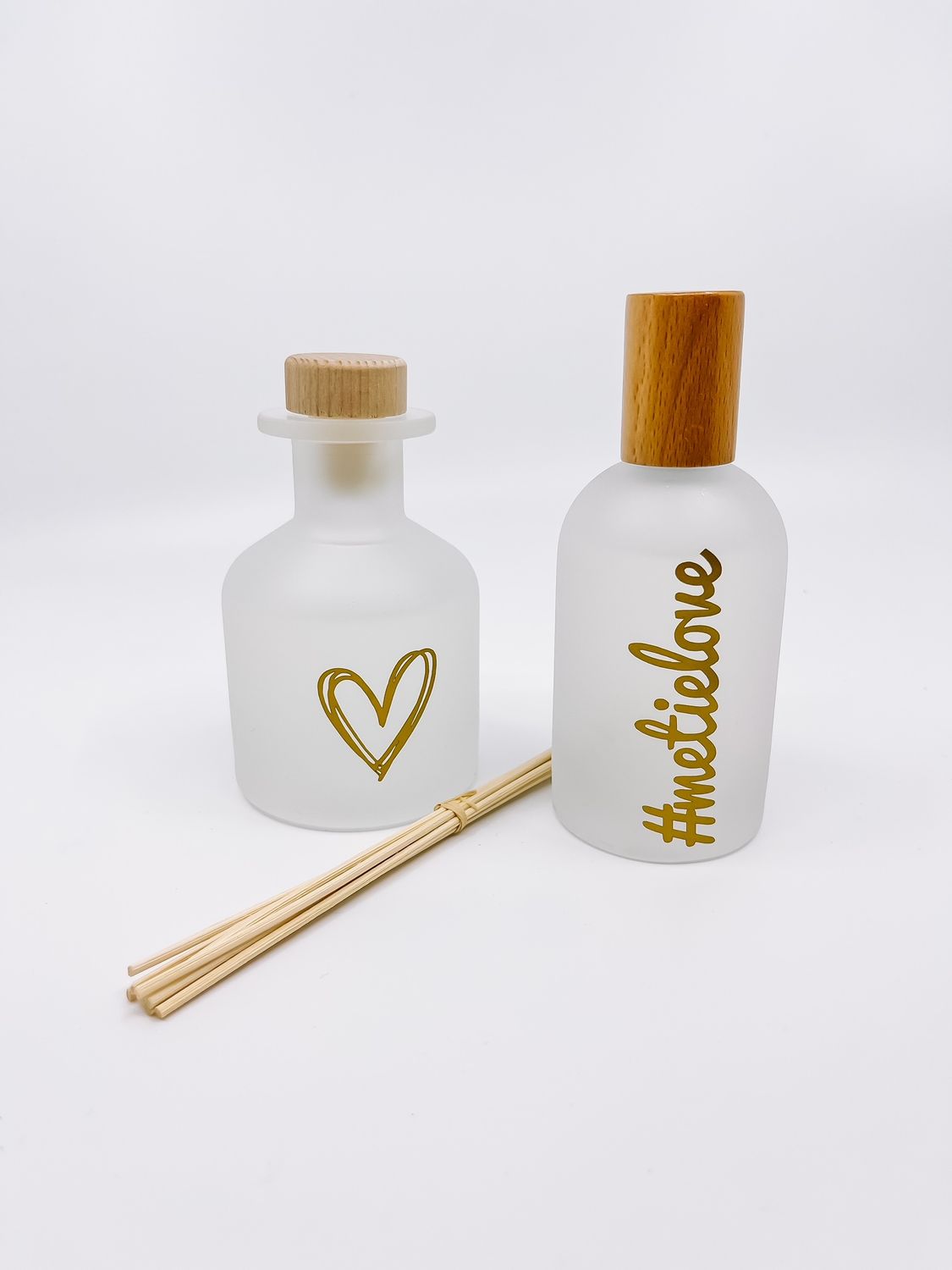 Giftbox met huisparfum en roomspray - wit