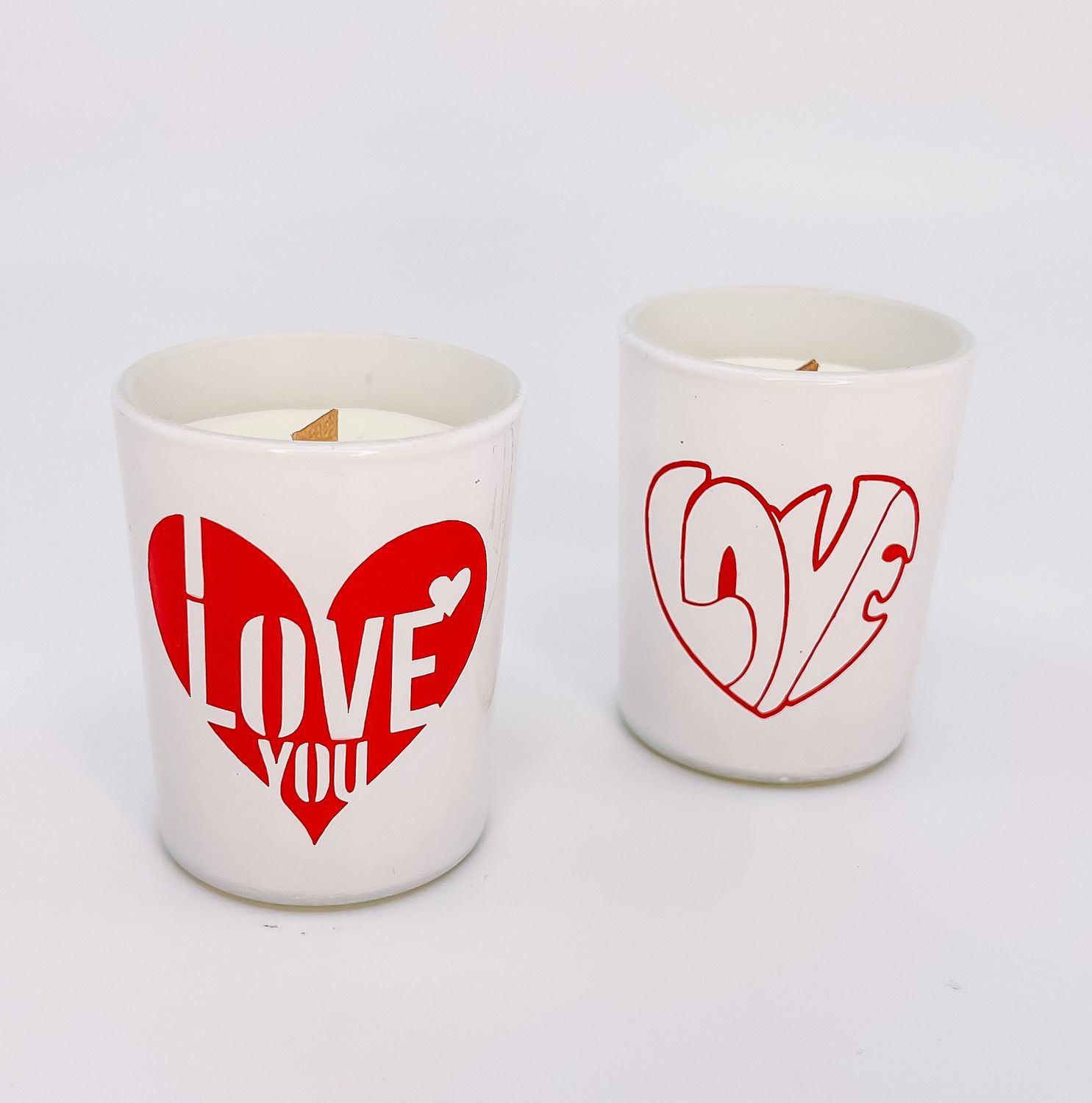 Mix &amp; Match  - Geurkaars klein met houten wiek