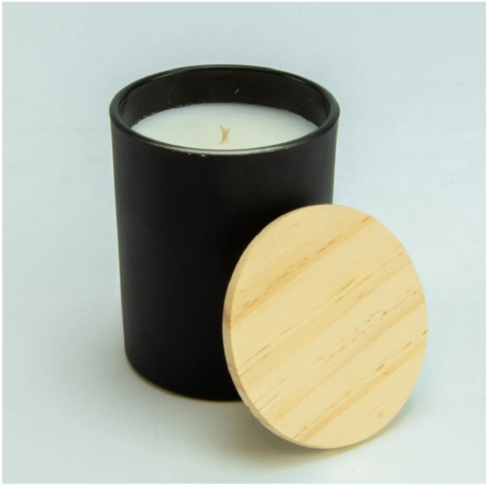 Mix &amp; Match  - Geurkaars groot met houten deksel