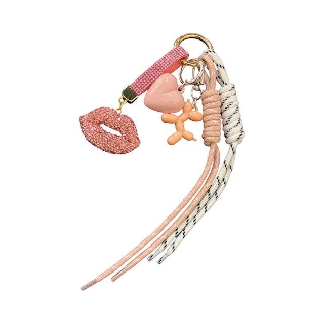Bag Charms Bling Pink