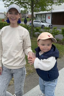 Sweater met kindertekening