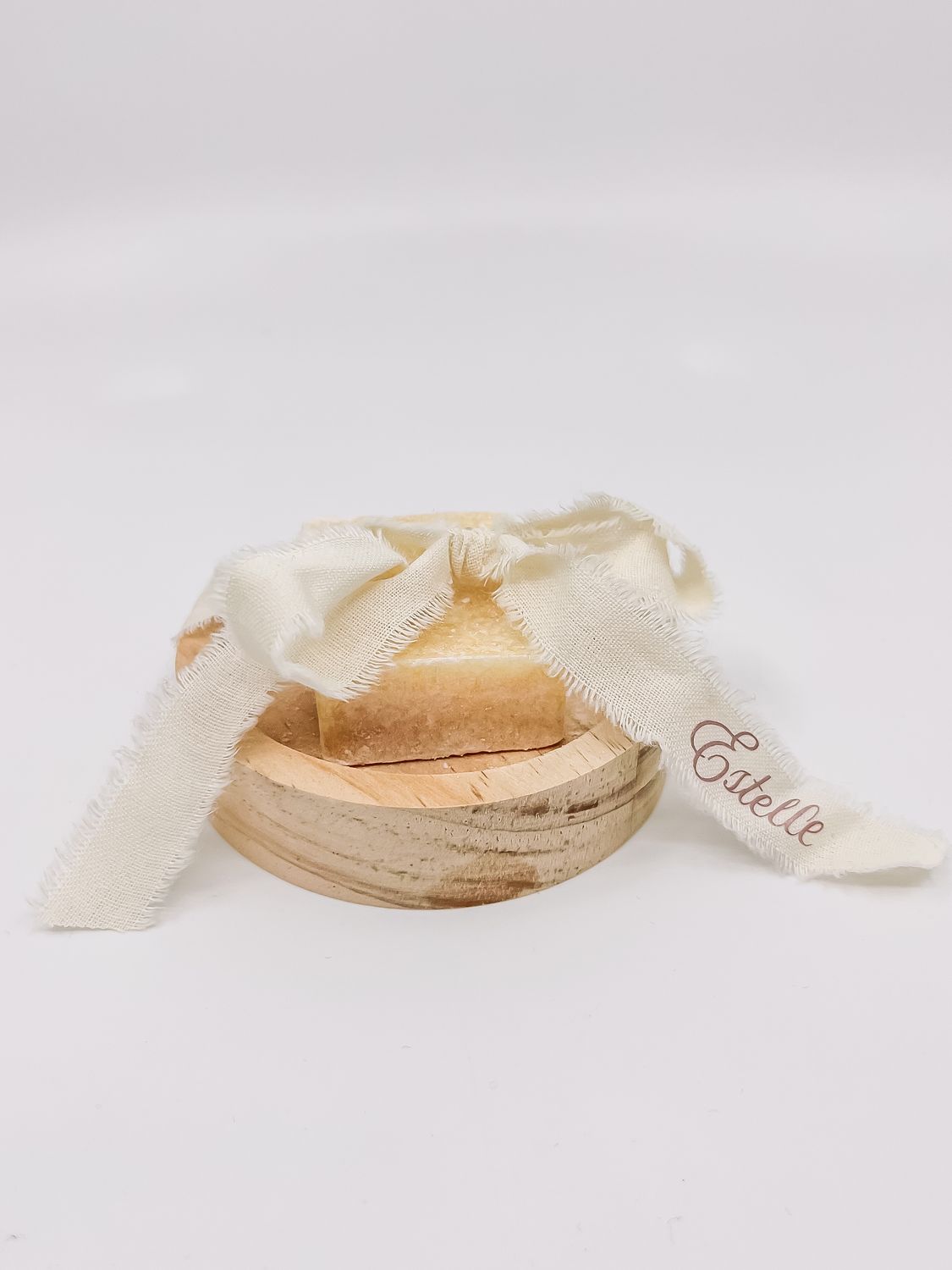 Geurblokje met houtenschaaltje