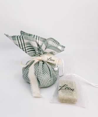 Geurblokje in satijnen  zakje