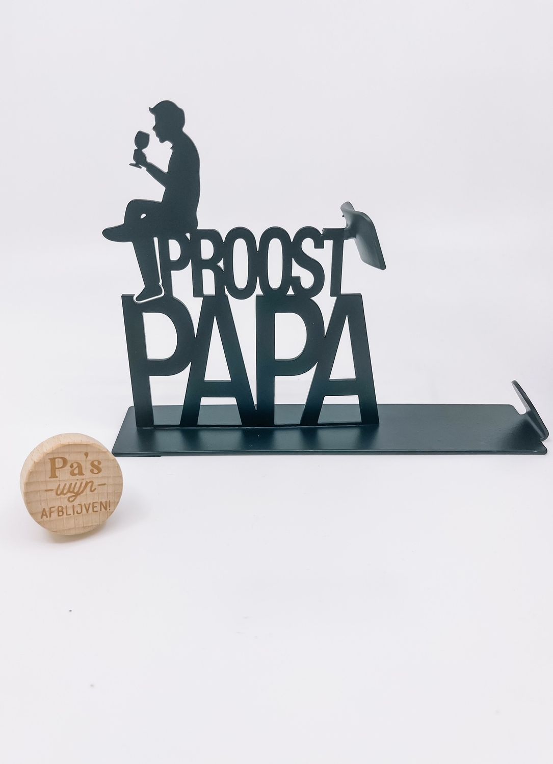 SET Fleshouder  Papa + wijnstop