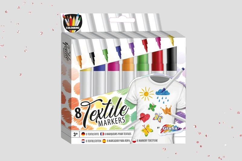 Textiel stiften 8 stuks