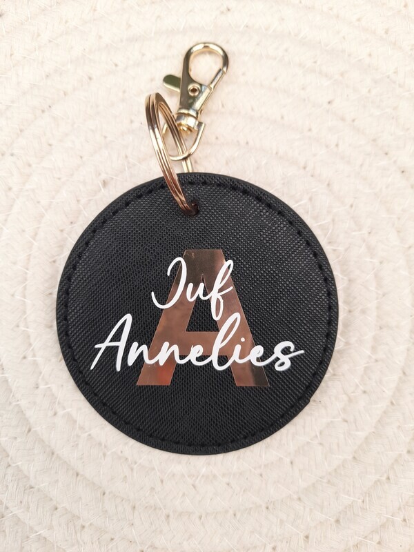 Sleutelhanger letter en naam