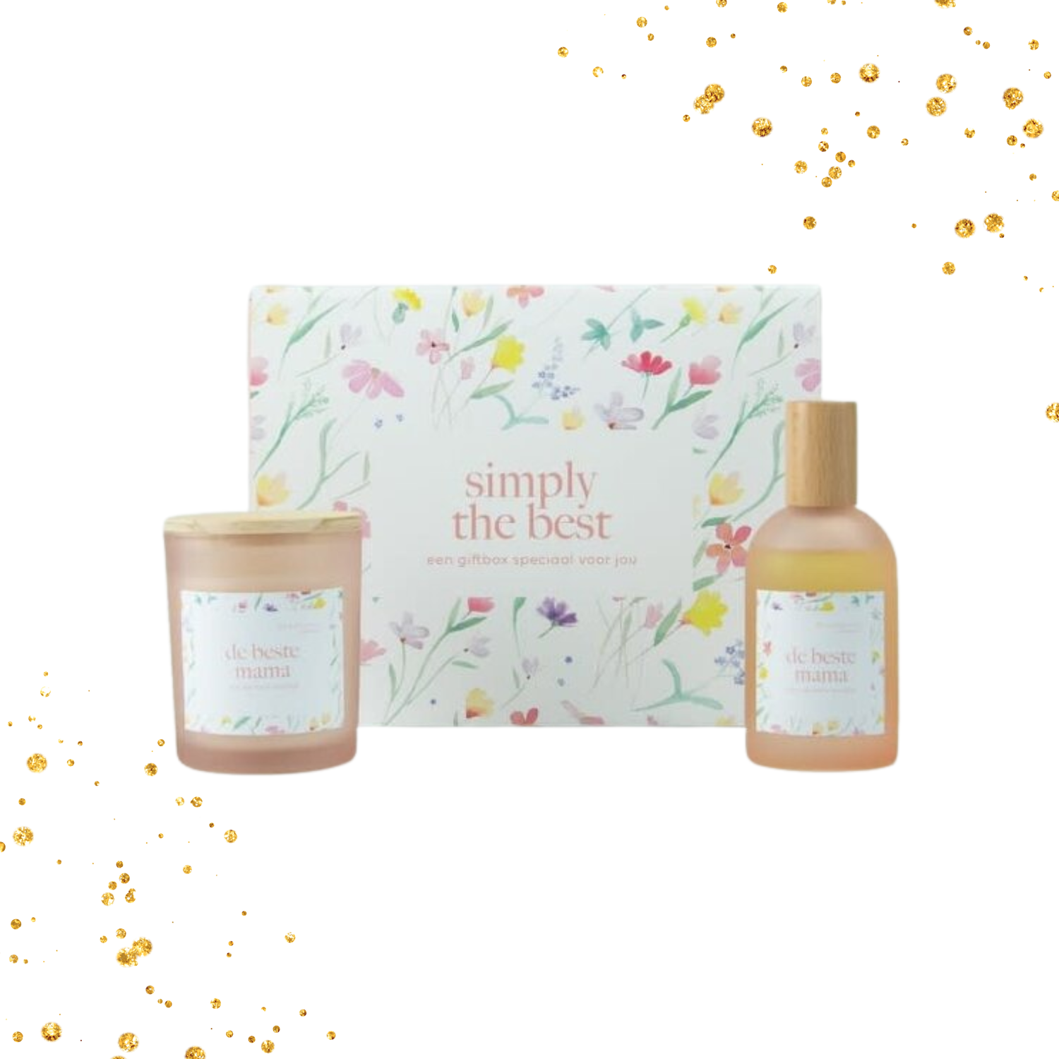 Geschenkset geurkaars en roomspray
