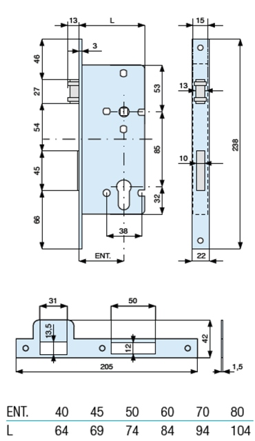 MG741 - asafstand 85mm