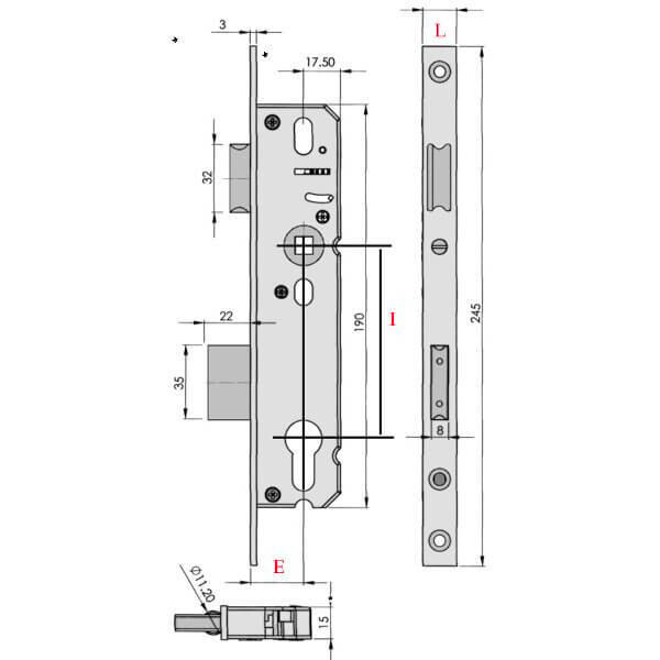 KFV 49PZW - asafstand 92mm