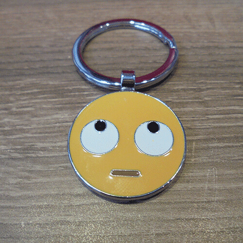 Emoji sleutelhanger - Rollende ogen