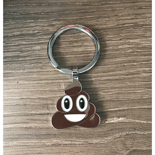 Emoji sleutelhanger - Lachend kakske