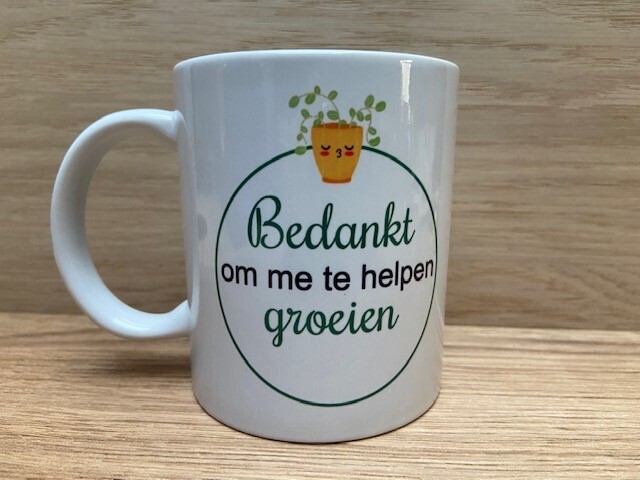 Mok met tekst - Voor de beste juf/meester