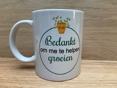 Mok met tekst - Voor de beste juf/meester