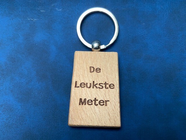 Houten sleutelhanger - de leukste meter