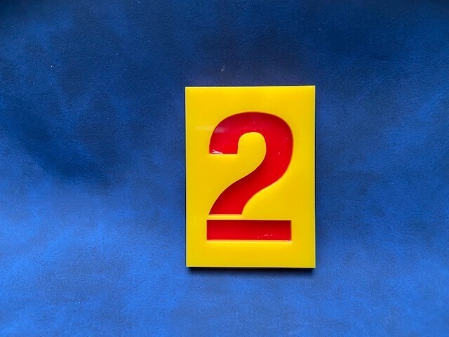 Zelfklevende huisnummer - 50x70 mm
