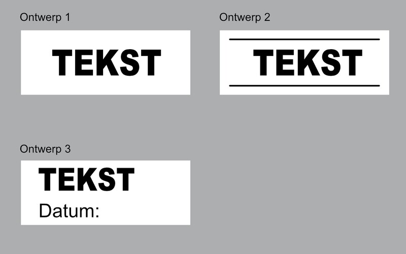 COLOP printer stempel met vaste tekst