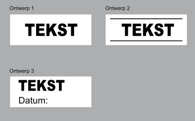 COLOP printer stempel met vaste tekst