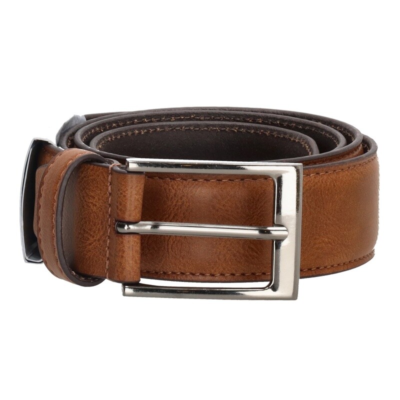 Double-D Caravaggio broeksriem - cognac - breedte 35mm