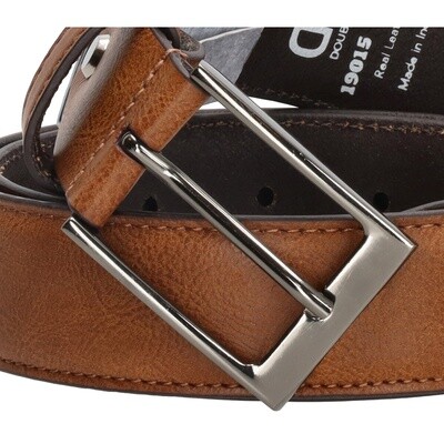 Double-D Caravaggio broeksriem - cognac - breedte 35mm