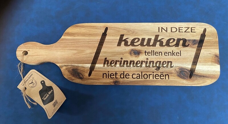 Serveerplank acaciahout - In deze keuken