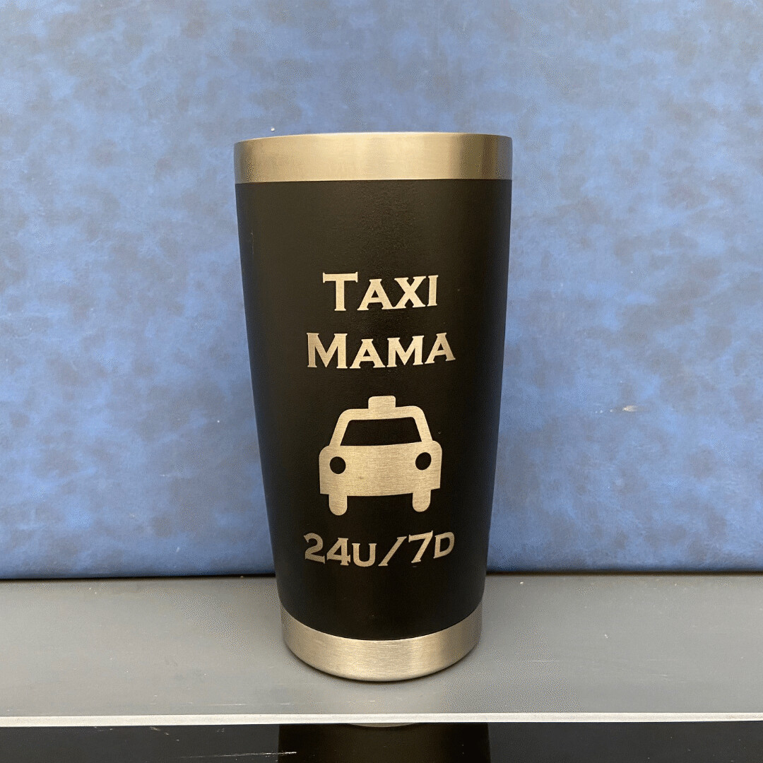 Tumbler/Reisbeker - Taxi mama/papa