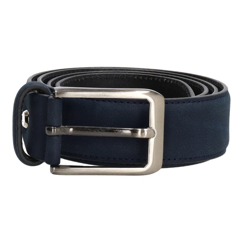 Double-D Caravaggio broeksriem - Navy blauw - breedte 35mm