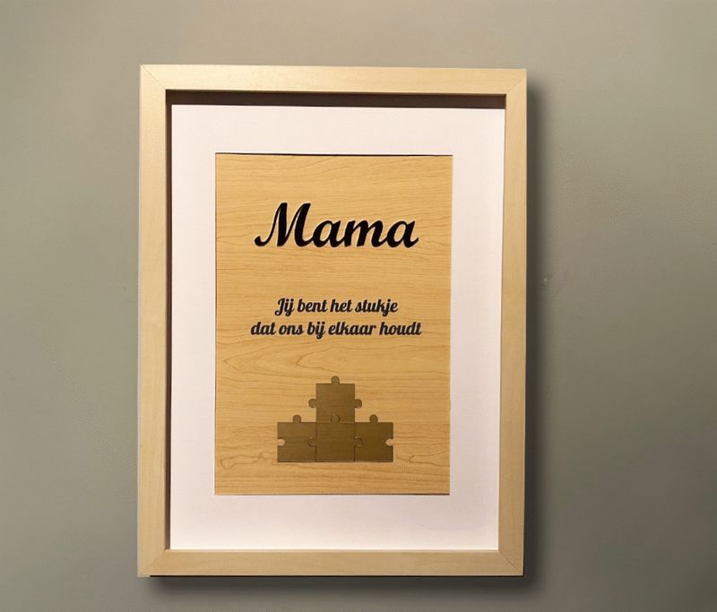 Fotokader - mama, jij bent het stukje dat ons bij elkaar houdt
