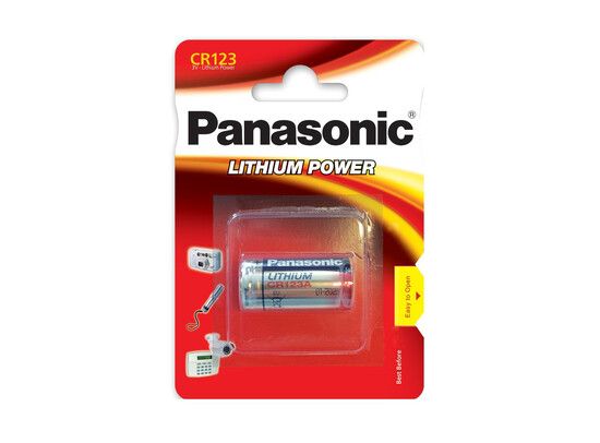 PANASONIC batterij - CR123A - 3.0 Volt - Lithium