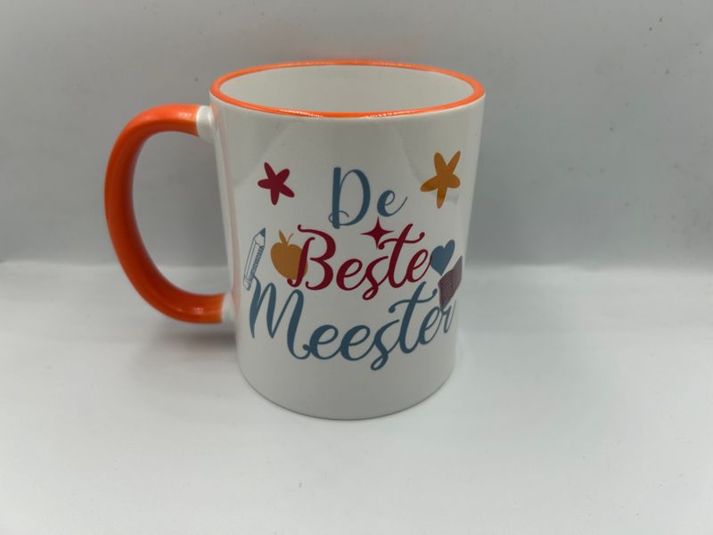 Mok met tekst - De beste juf/meester