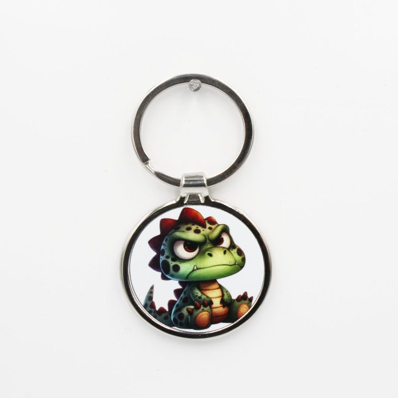 Metalen sleutelhanger - Boze draak