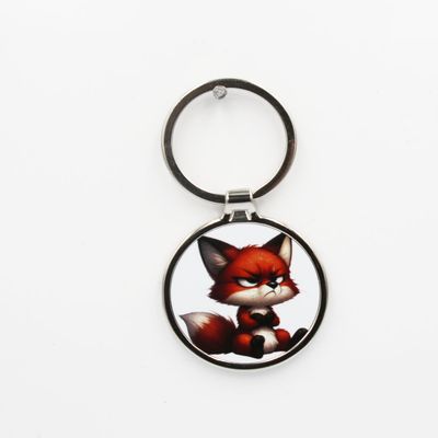 Metalen sleutelhanger - Boze vos