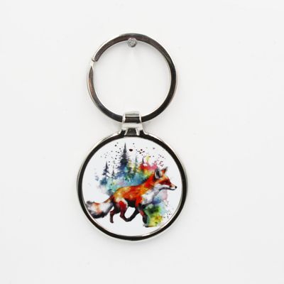 Metalen sleutelhanger - Vos