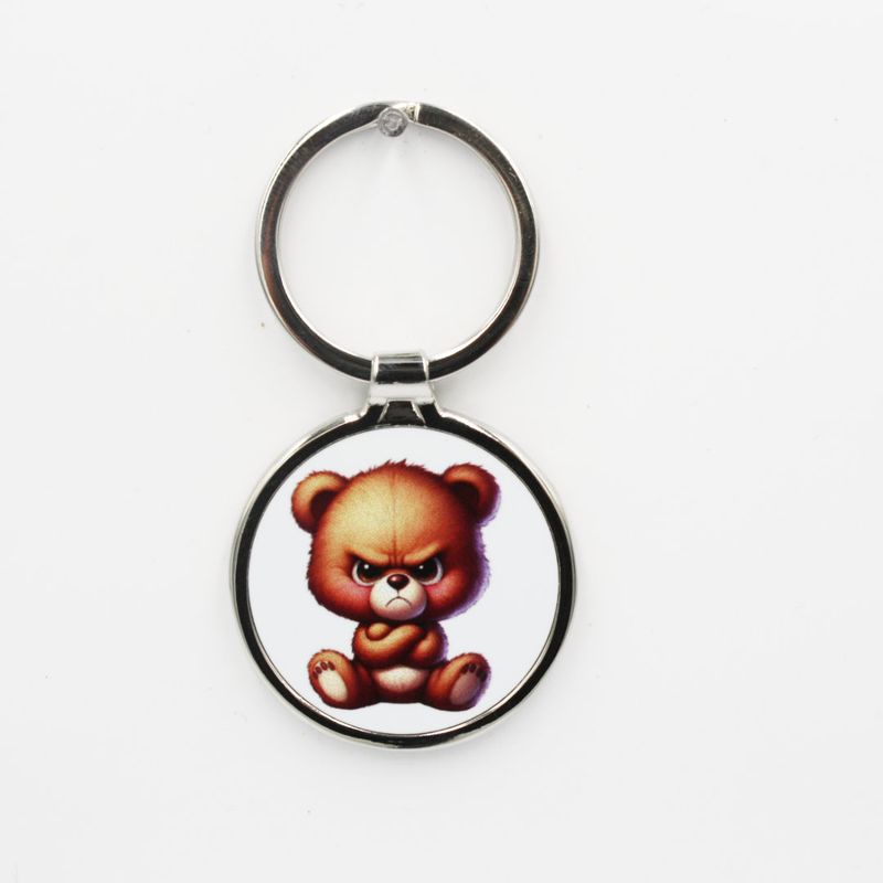 Metalen sleutelhanger - Boze beer