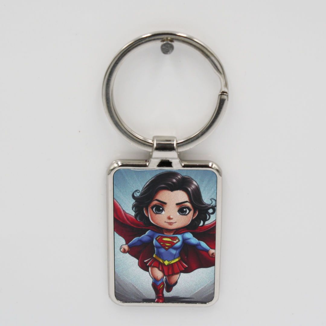 Metalen sleutelhanger - Superwoman
