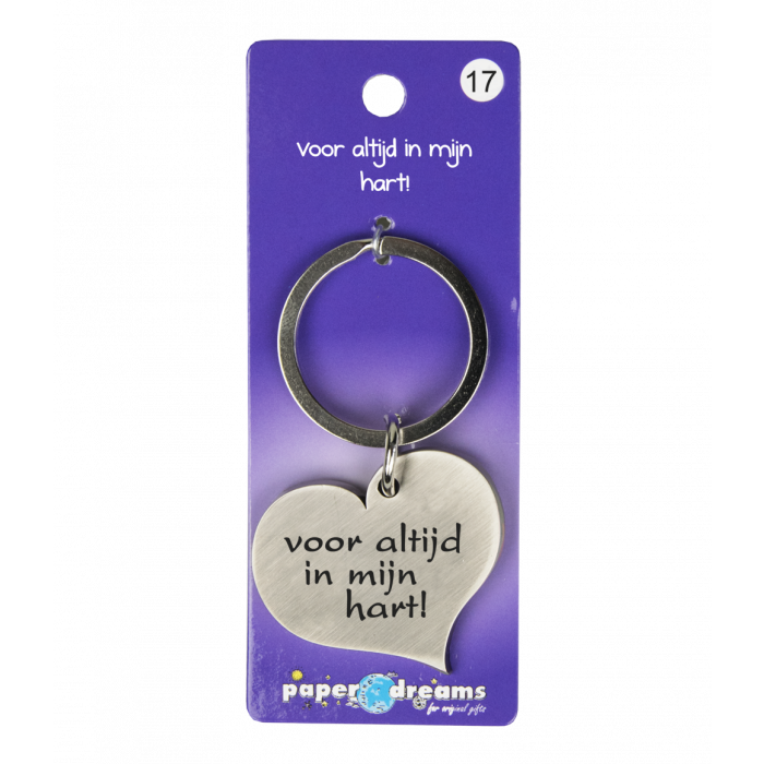 Hart met tekst: Voor altijd in mijn hart