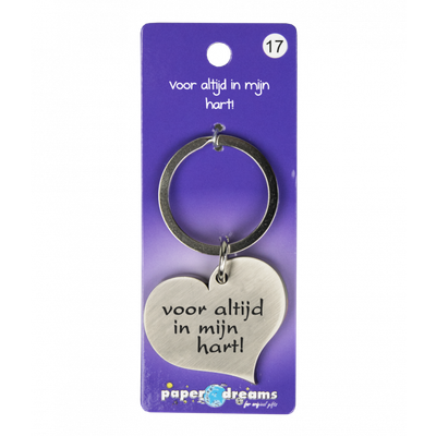 Hart met tekst: Voor altijd in mijn hart