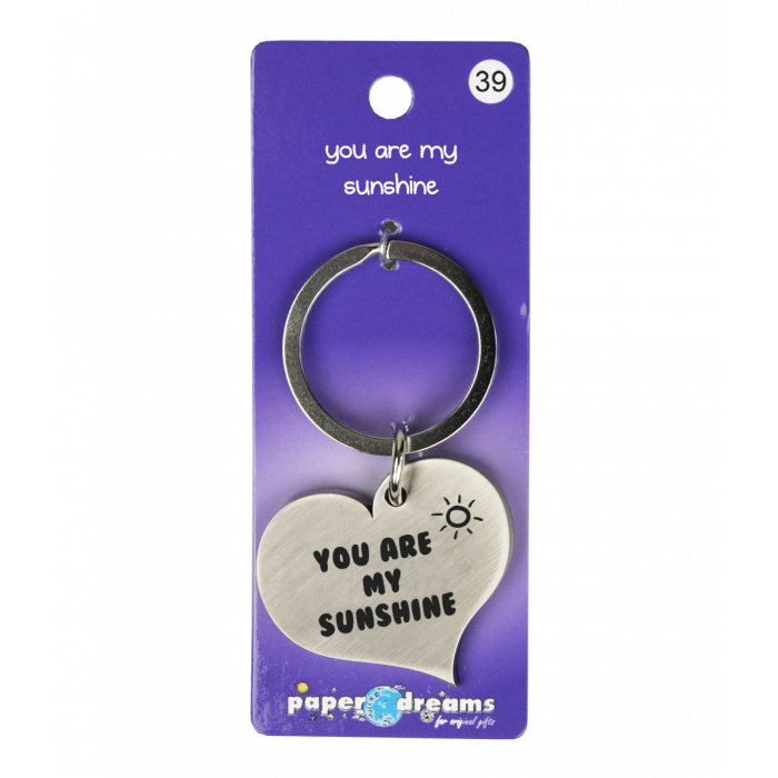 Hart met tekst: You are my sunshine Hart met tekst: You are my sunshine