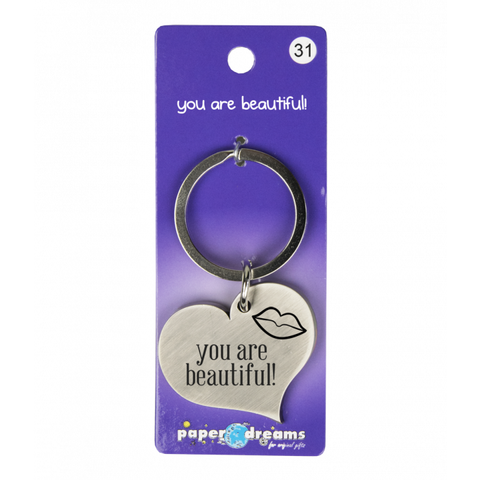 Hart met tekst: You are beautiful