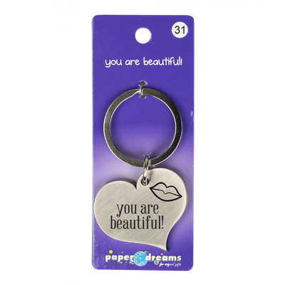 Hart met tekst: You are beautiful