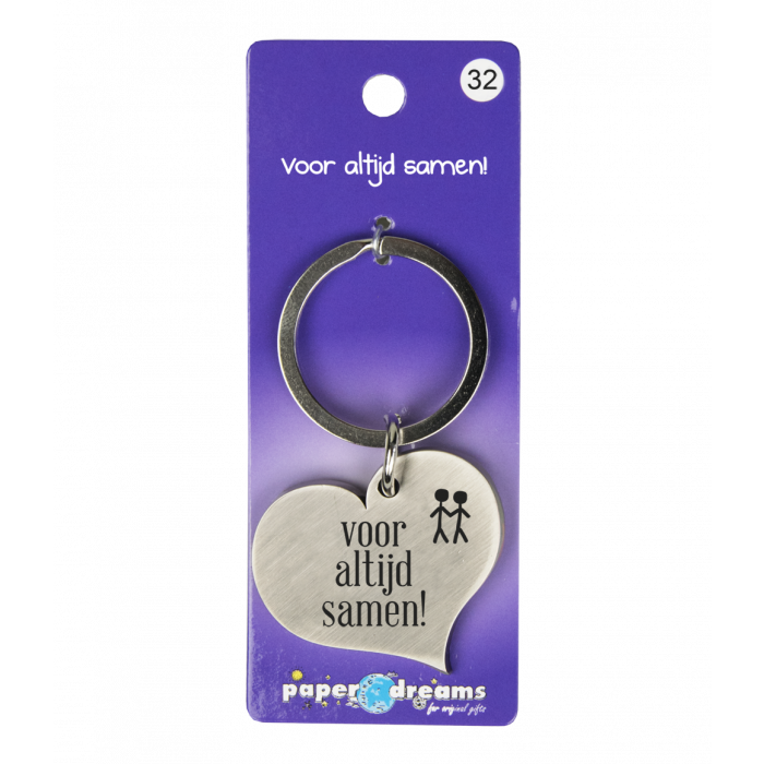 Hart met tekst: Voor altijd samen