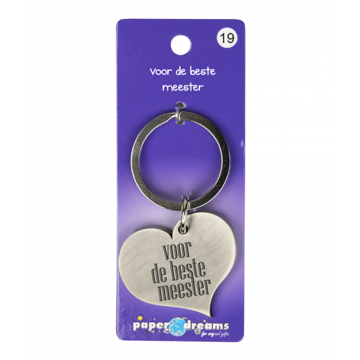 Hart met tekst: Voor de beste meester