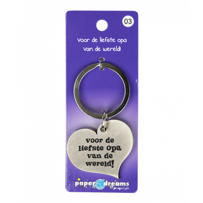 Hart met tekst: Voor de liefste opa