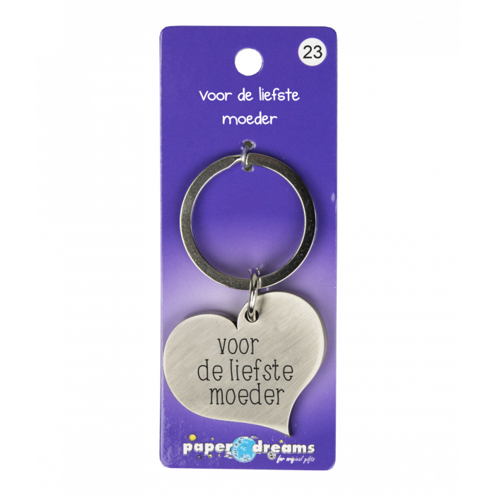 Hart met tekst: Voor de liefste moeder