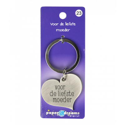 Hart met tekst: Voor de liefste moeder